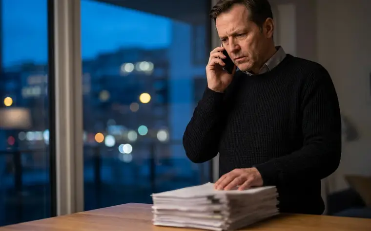 Appel téléphonique concernant une opération financière suspecte